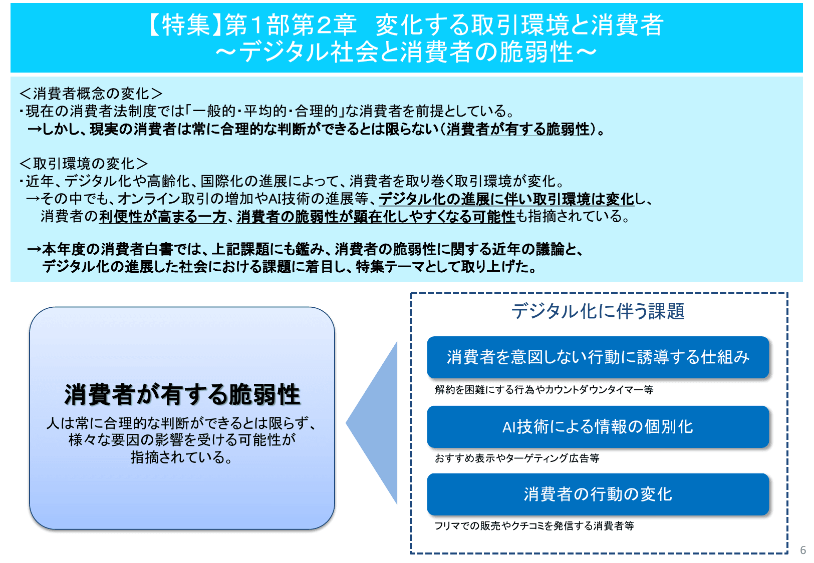 令和6年版 消費者白書（概要）