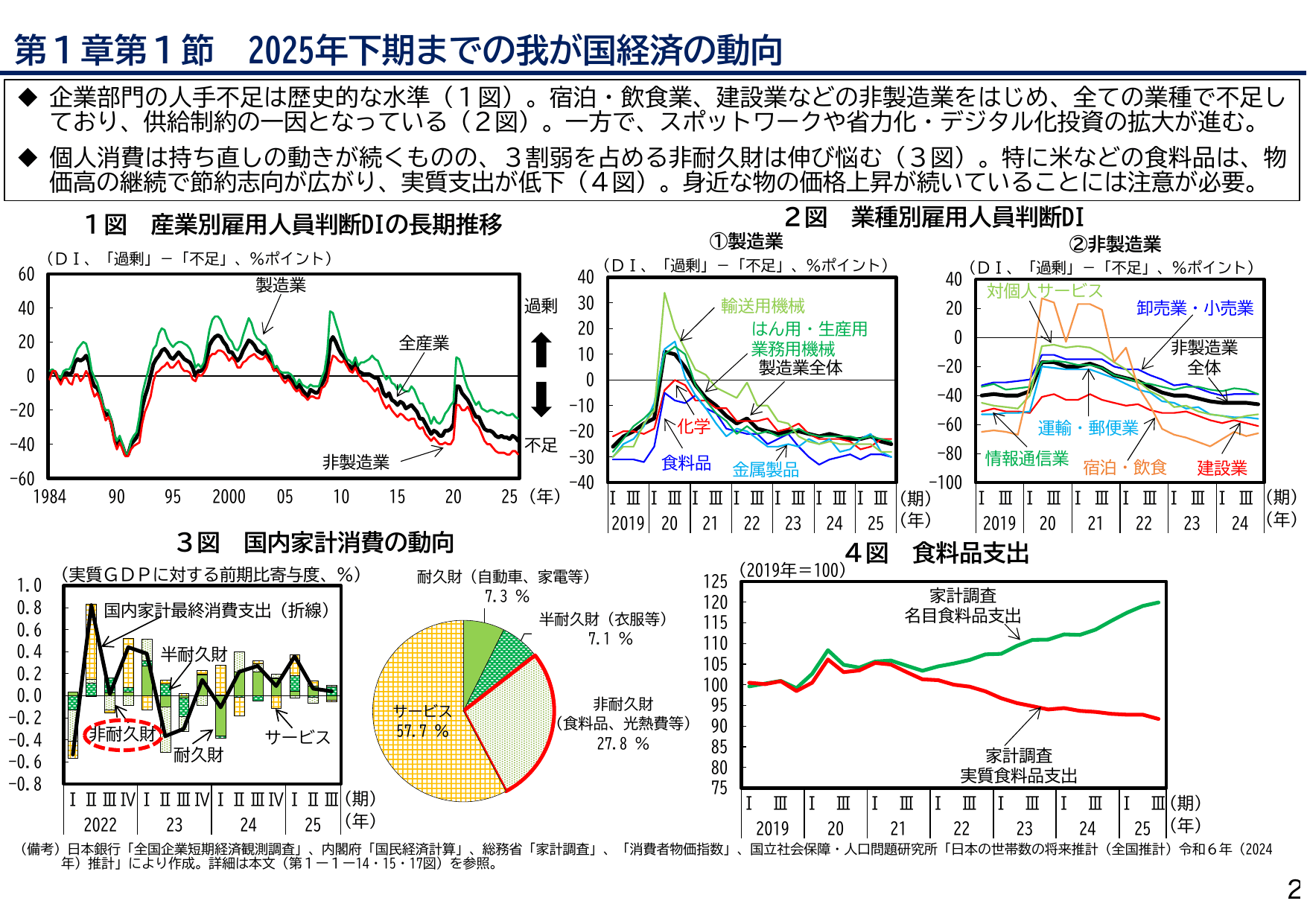 2025年度 日本経済レポート（説明資料）