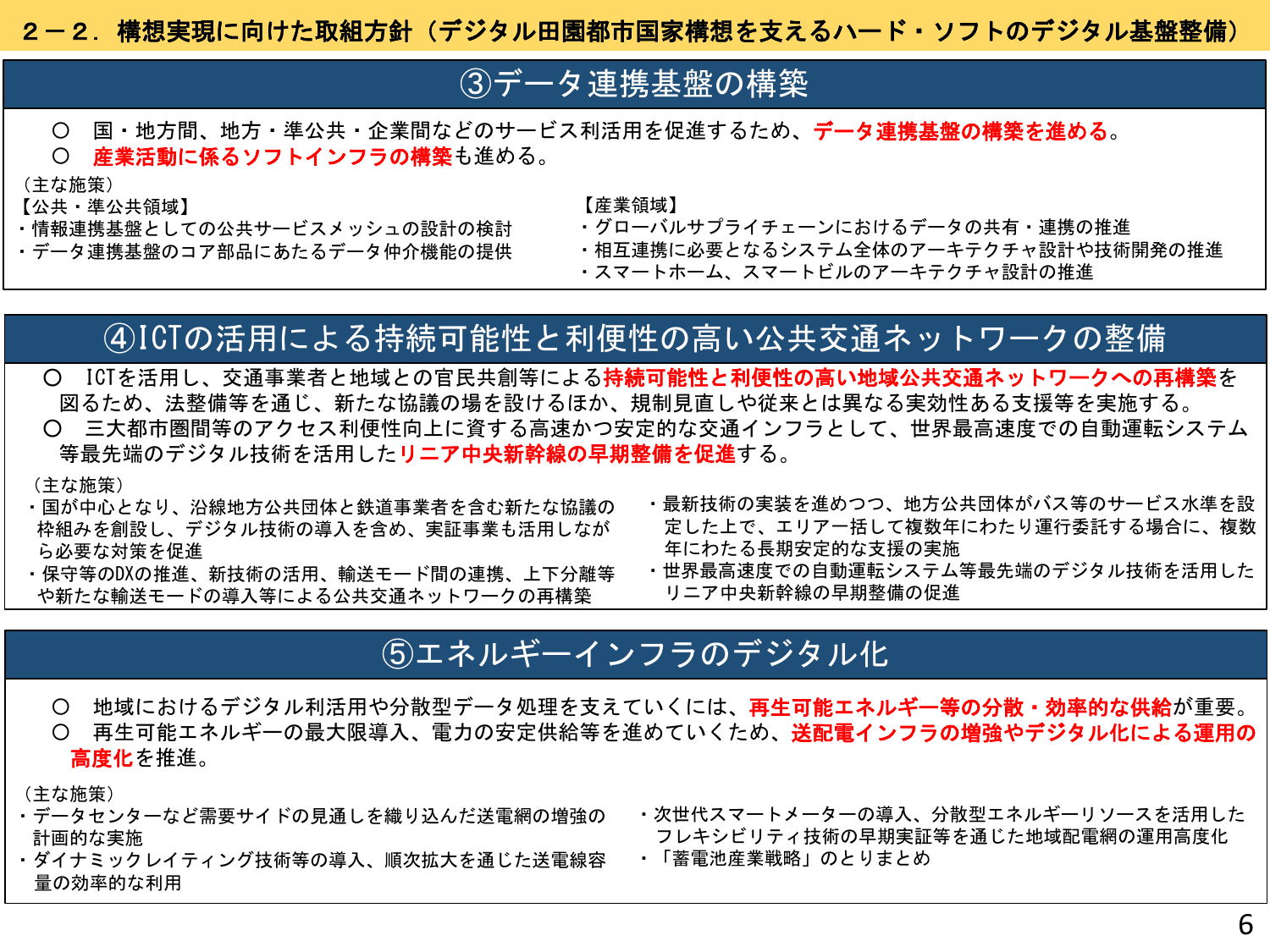 デジタル田園都市国家構想基本方針（概要）