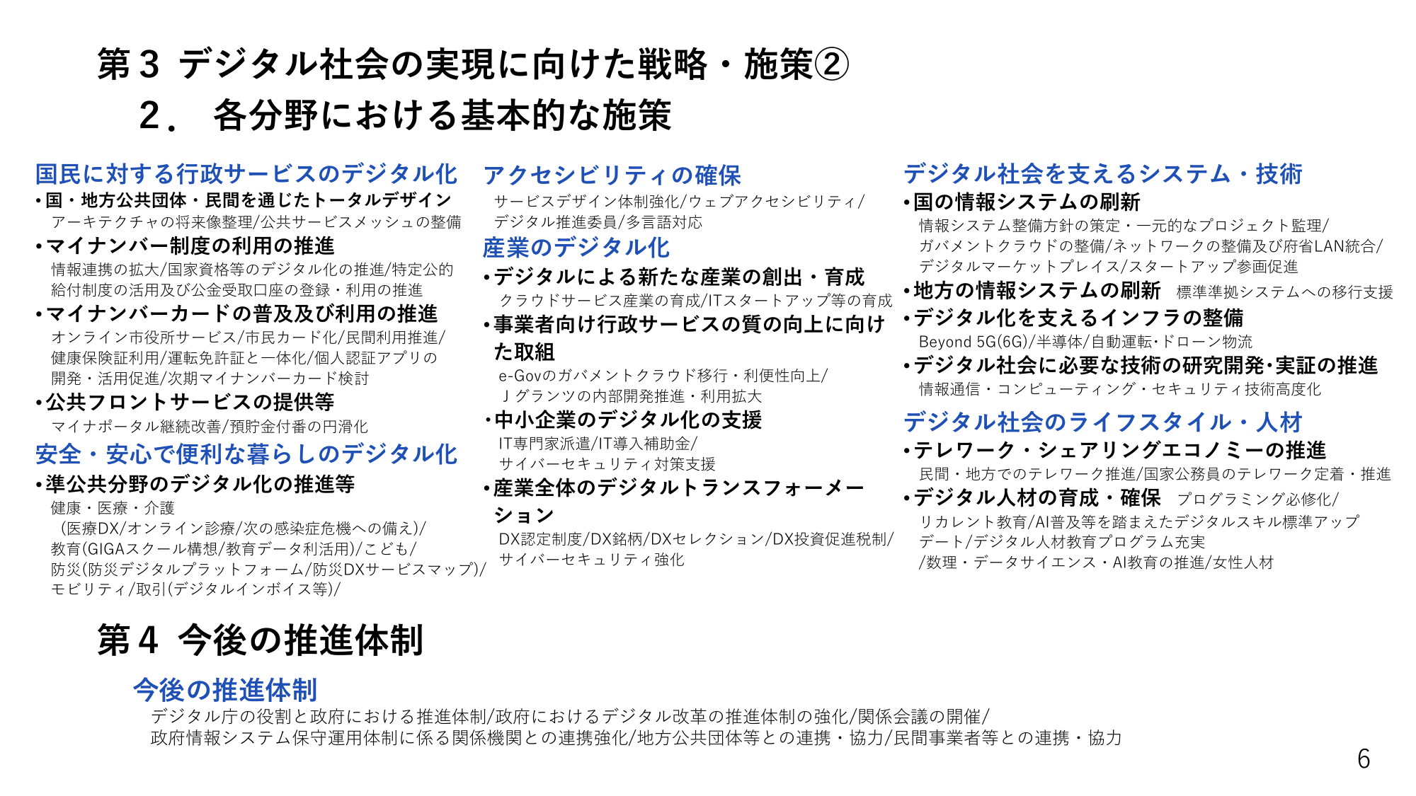 デジタル社会の実現に向けた重点計画（概要）