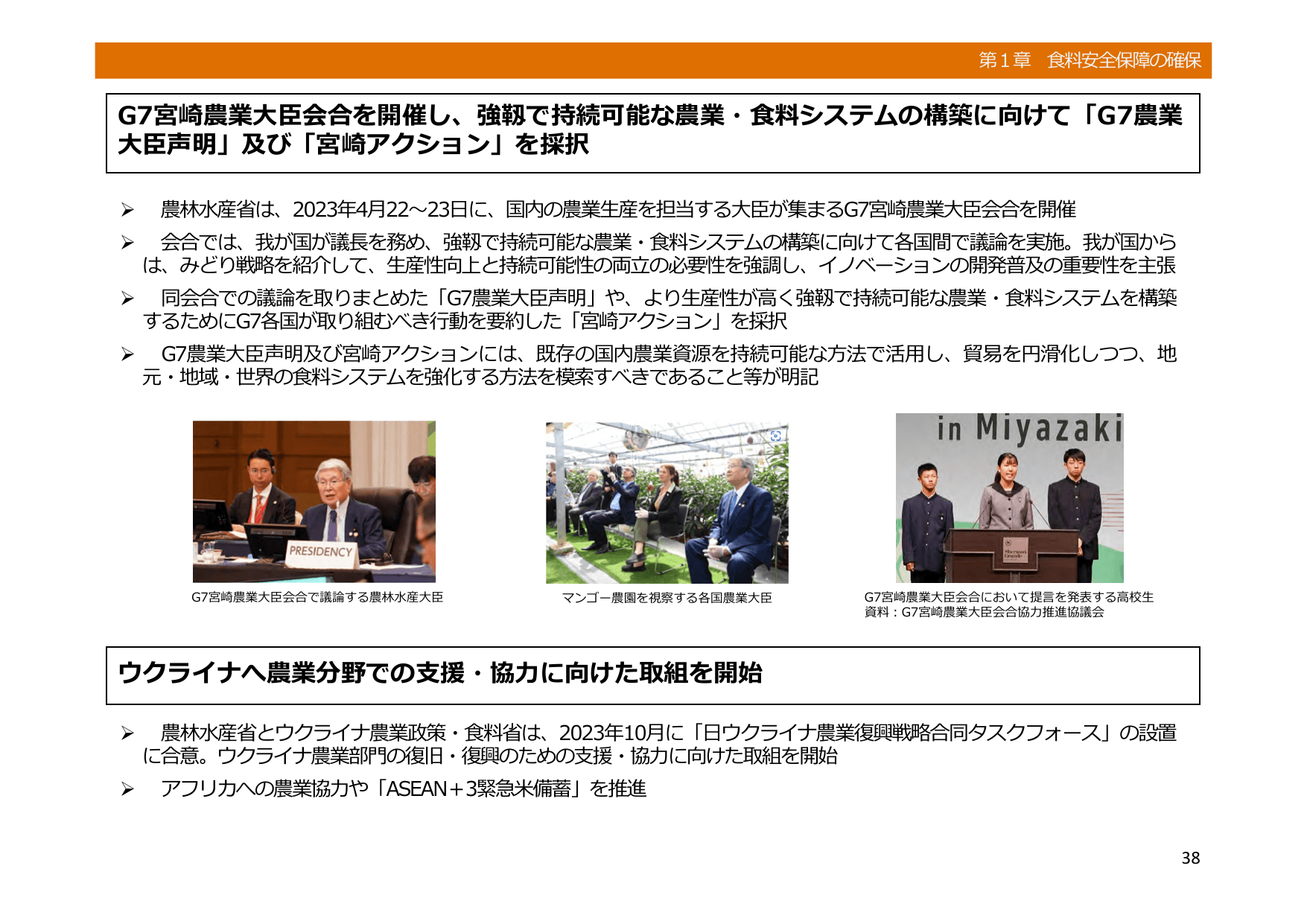 令和5年度 食料・農業・農村白書（概要）