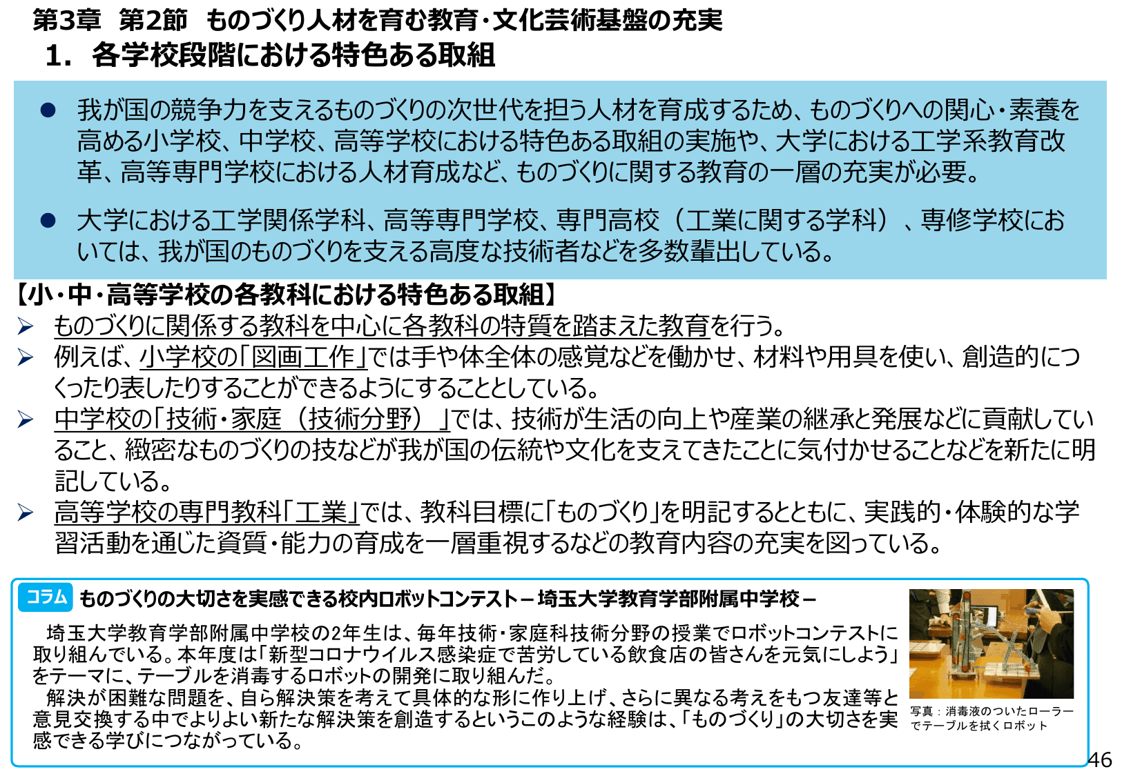 2021年版 ものづくり白書（概要）