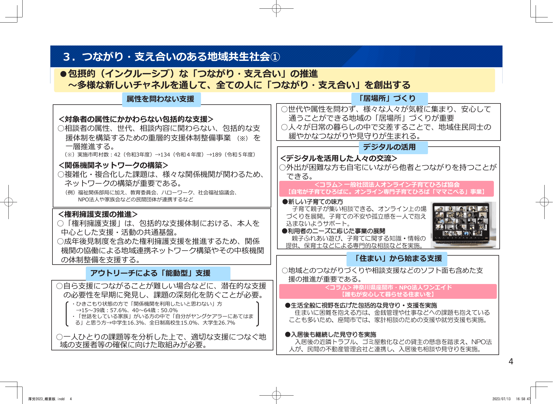 令和5年版 厚生労働白書（概要）