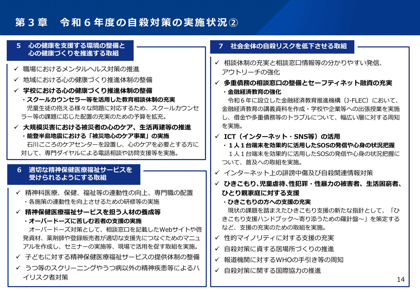 令和7年版 自殺対策白書（概要版）