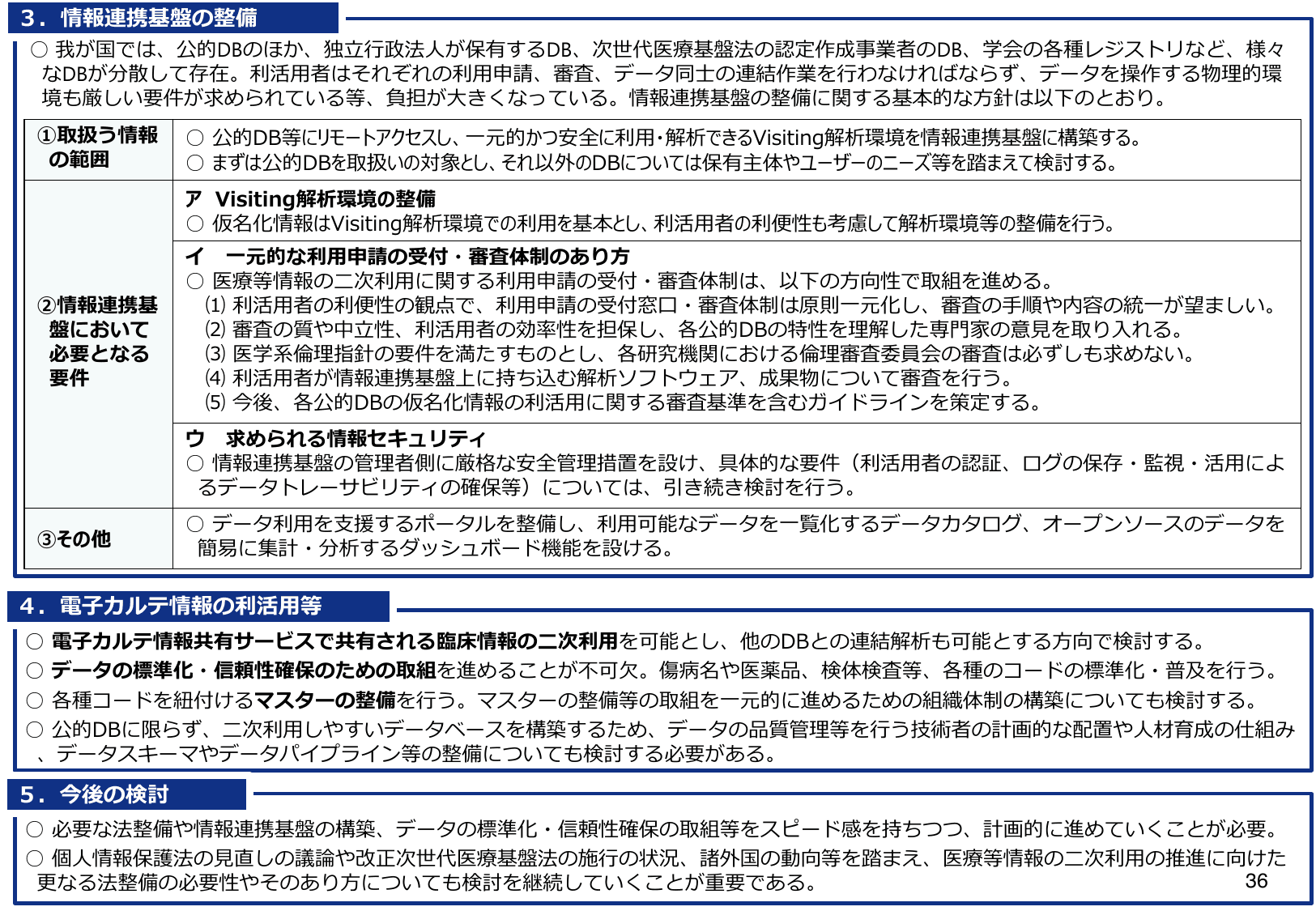 医療DXの更なる推進について