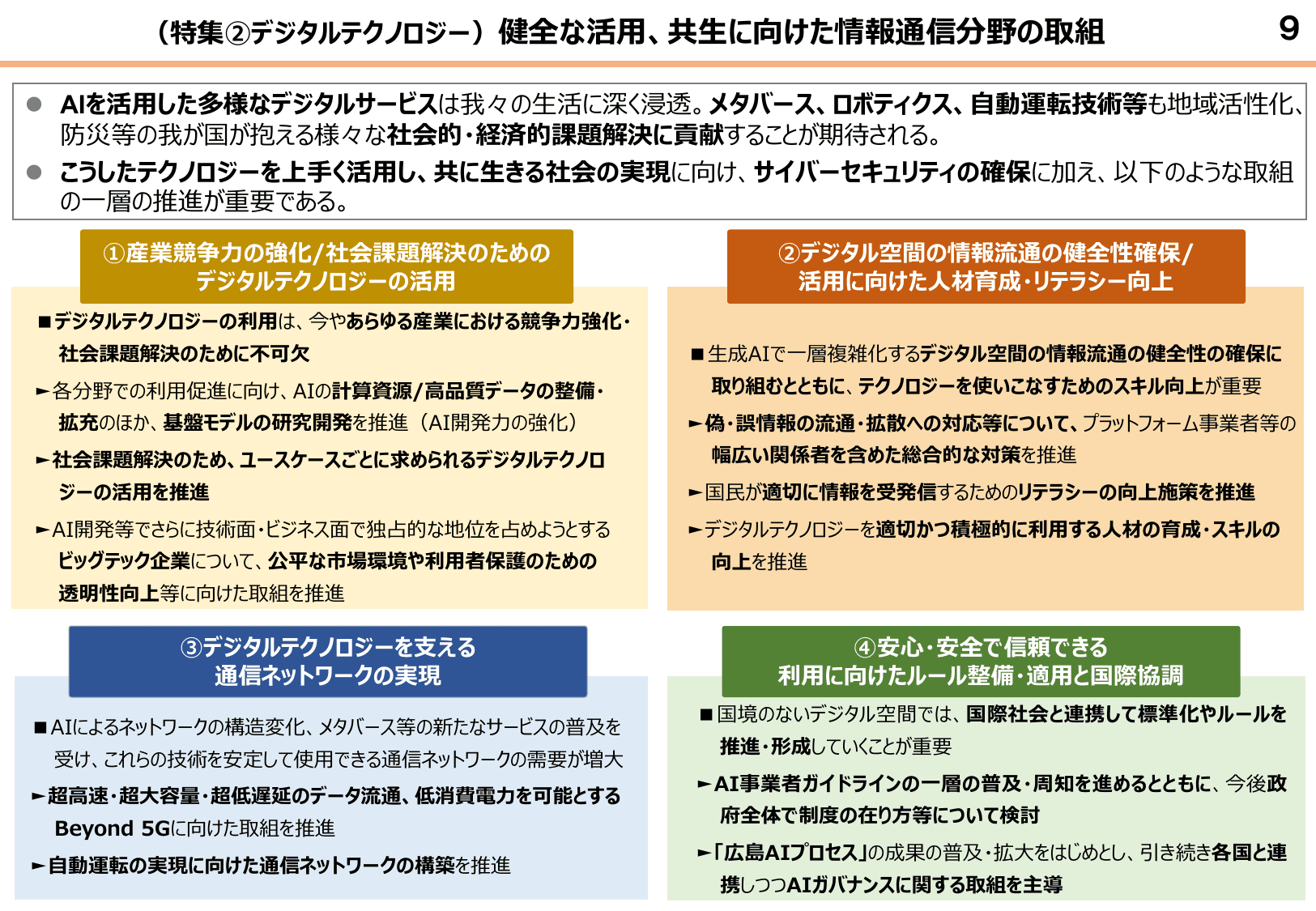 令和6年版 情報通信白書（概要）