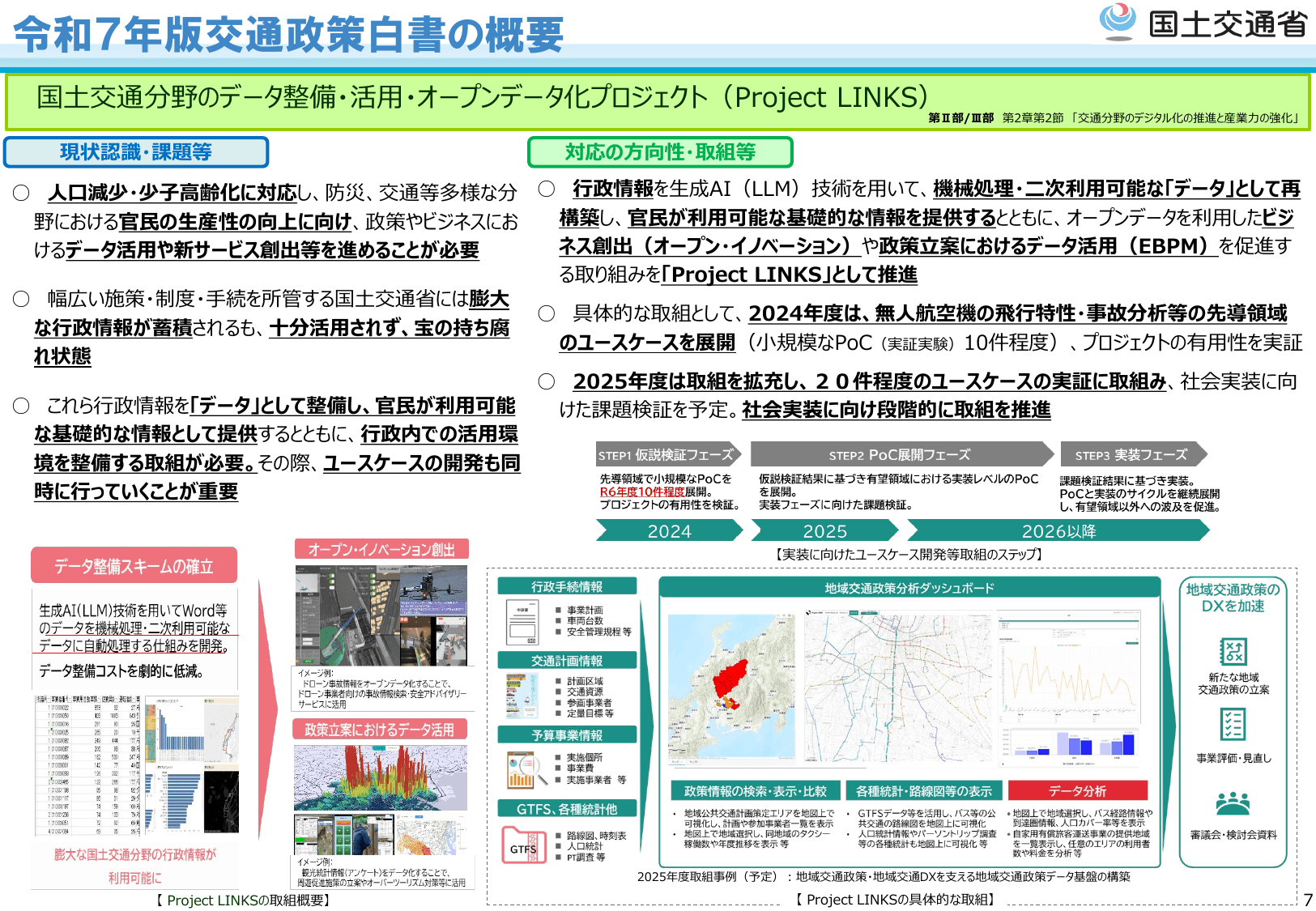 令和7年版 交通政策白書（概要）