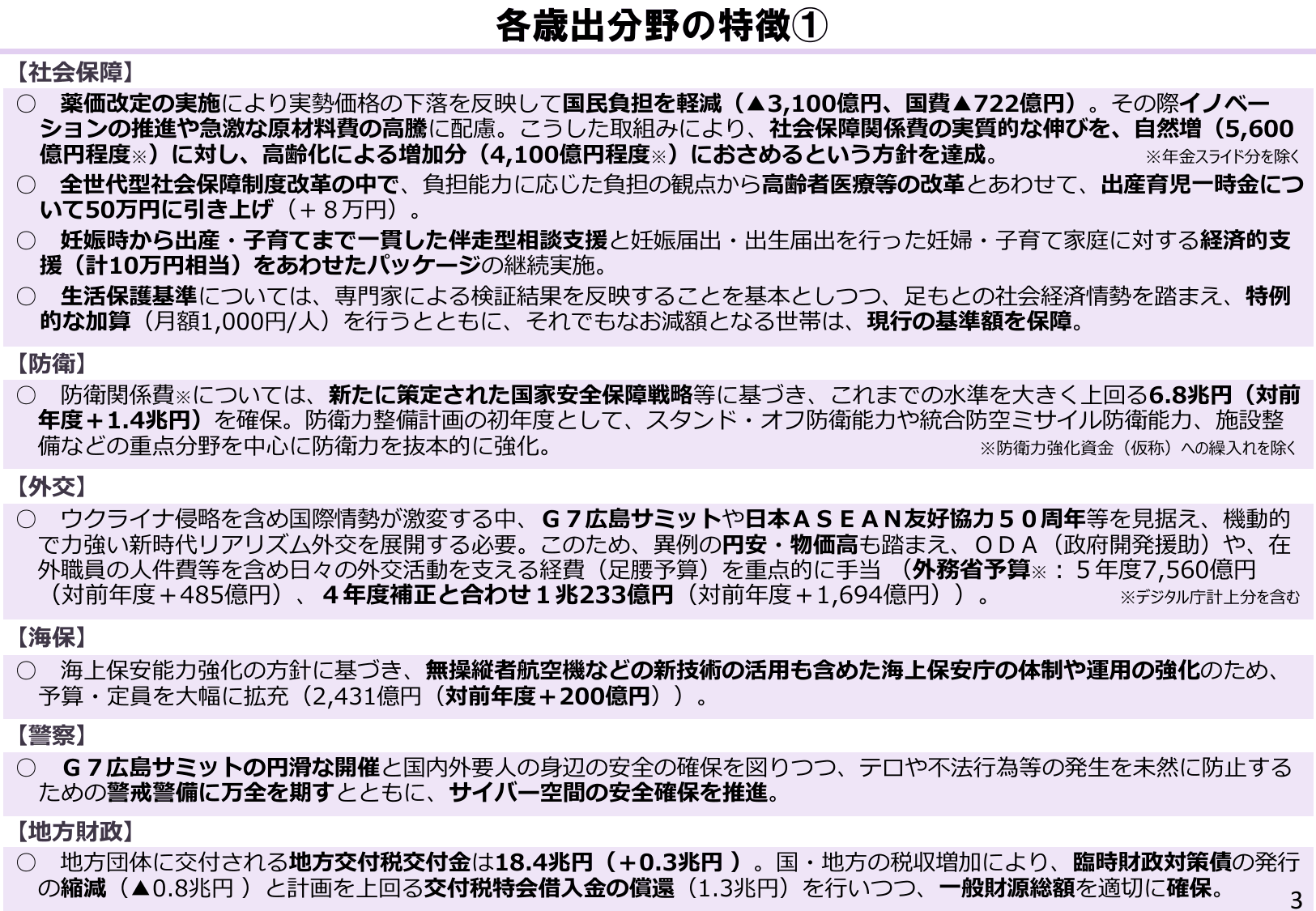 令和5年度 予算のポイント