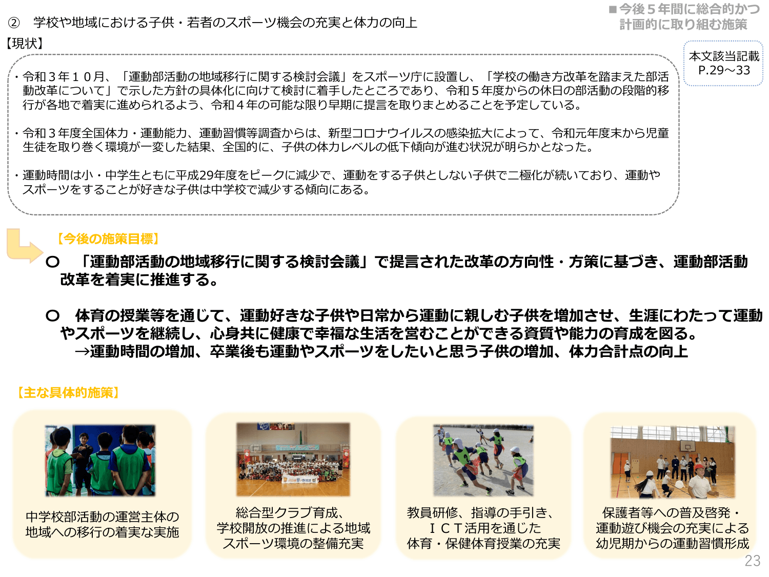 第3期スポーツ基本計画（概要）